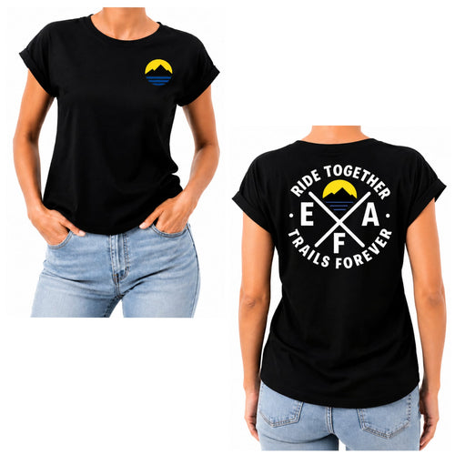 EFA - Damen Freizeit T-Shirt Schwarz (Variante 2)
