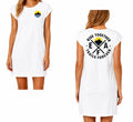 EFA - Damen T-Shirt Kleid Weiß